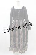 axes femme / パッチワーク切替ワンピース M ブラック H-25-06-04-1013-AX-OP-NS-ZH