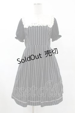 画像1: axes femme POETIQUE / スクエアセーラーカットワンピース M ブラック H-25-06-04-1014-AX-OP-NS-ZH