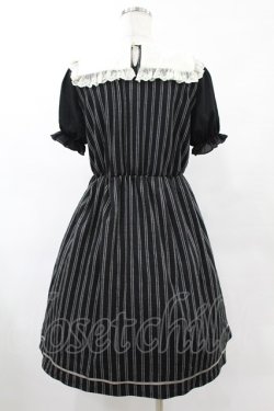 画像2: axes femme POETIQUE / スクエアセーラーカットワンピース M ブラック H-25-06-04-1014-AX-OP-NS-ZH