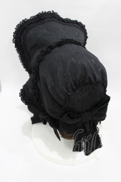 画像2: Angelic Pretty / バラのお嬢様ボンネット  ブラック H-25-06-04-1002-AP-AC-NS-ZH