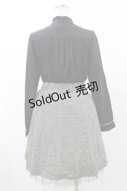 画像2: axes femme / チェック切替ワンピース M ブラック H-25-06-04-1016-AX-OP-NS-ZH