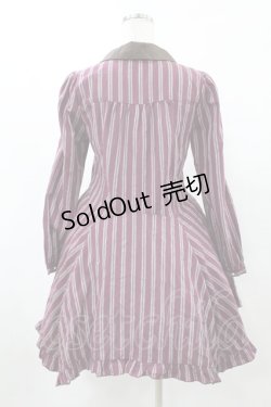 画像2: axes femme / ストライプワンピース M ボルドー H-25-06-04-1020-AX-OP-NS-ZH