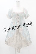 axes femme / 花柄ワンピース M ブルー H-25-06-04-1023-AX-OP-NS-ZH