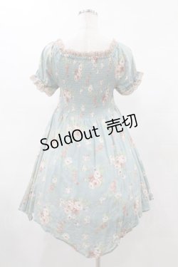 画像2: axes femme / 花柄ワンピース M ブルー H-25-06-04-1023-AX-OP-NS-ZH