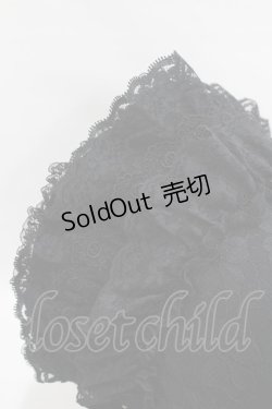 画像3: metamorphose / 総レースボンネット  ブラック H-25-06-04-1003-ME-AC-NS-ZH