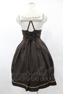 画像2: Innocent World / 衿刺繍セーラージャンパースカート M ショコラ H-25-06-04-1028-IW-OP-NS-ZH