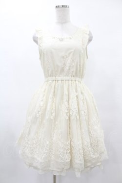 画像1: axes femme / 総レースノースリワンピース M オフ H-25-06-04-1030-AX-OP-NS-ZH