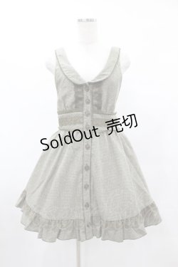 画像1: axes femme / チェックジャンパースカート M グリーン H-25-06-04-1031-AX-OP-NS-ZH
