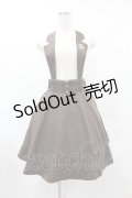 axes femme / 刺繍入り襟付きスカート M ブラウン H-25-06-04-1032-AX-SK-NS-ZH