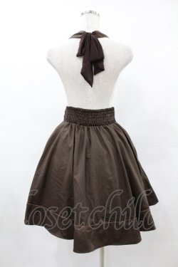 画像2: axes femme / 刺繍入り襟付きスカート M ブラウン H-25-06-04-1032-AX-SK-NS-ZH