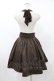 画像2: axes femme / 刺繍入り襟付きスカート M ブラウン H-25-06-04-1032-AX-SK-NS-ZH (2)