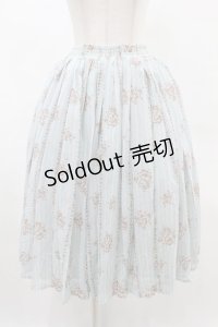 axes femme / シフォンスカート M サックス H-25-06-04-1035-AX-SK-NS-ZH