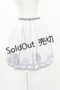 axes femme / 町並み柄スカート M ラベンダー H-25-06-04-1037-AX-SK-NS-ZH