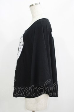画像2: HELL CAT PUNKS / ドクロプリントカットソー F 黒 H-25-06-04-050-PU-TO-KB-ZH