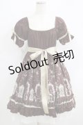 PUTUMAYO / 夜空のお散歩ワンピース  茶 H-25-06-04-010-PT-OP-KB-ZH