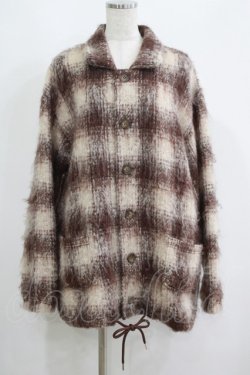 画像1: MILKBOY / MOHAIR JACKET  茶系チェック H-25-06-04-014-MB-JA-KB-ZT0606H