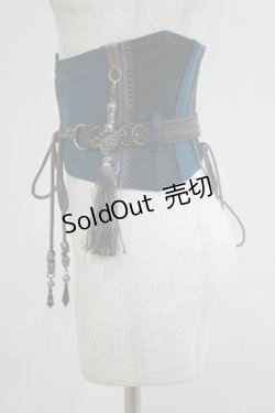 画像2: Ozz oneste / ベルト付きコルセット  ターコイズ H-25-06-04-021-OO-ZA-KB-ZH