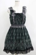 axes femme / アンティーク柄ワンピース M グリーン H-25-06-05-026-AX-OP-NS-ZH