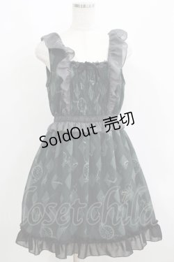 画像1: axes femme / アンティーク柄ワンピース M グリーン H-25-06-05-026-AX-OP-NS-ZH