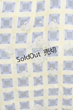 画像4: Cherir la femme / マーガレットチェックワンピース M ブルー/イエロー H-25-06-05-030-LO-OP-NS-ZH