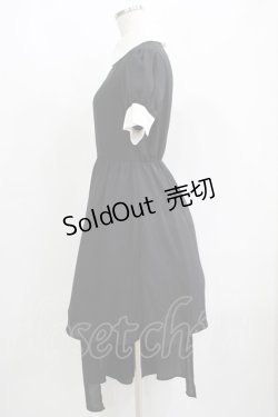 画像2: Jamie エーエヌケー / 配色アシメワンピース M ブラック H-25-06-05-031-LO-OP-NS-ZH