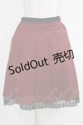 axes femme / プリーツミドルスカート M ボルドー H-25-06-05-032-AX-SK-NS-ZH