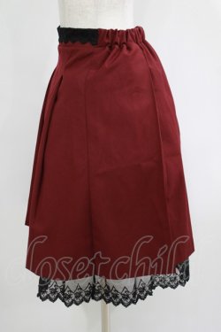 画像2: axes femme / プリーツミドルスカート M ボルドー H-25-06-05-032-AX-SK-NS-ZH