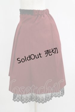 画像2: axes femme / プリーツミドルスカート M ボルドー H-25-06-05-032-AX-SK-NS-ZH