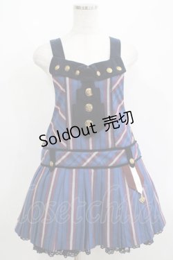 画像1: Angelic Pretty / Loyaltyレジメンサロペット Free ネイビー H-25-06-05-035-AP-OP-NS-ZH
