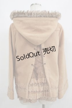 画像3: axes femme / ファートリムフードバックフリルコート M キャメル H-25-06-05-037-AX-CO-NS-ZH