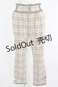 axes femme / タータンチェックパンツ M ベージュ H-25-06-05-048-AX-PA-NS-ZH