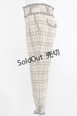 画像2: axes femme / タータンチェックパンツ M ベージュ H-25-06-05-048-AX-PA-NS-ZH