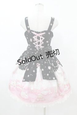 画像2: BABY,THE STARS SHINE BRIGHT / Lovely Sweet Room柄リボンジャンパースカート Free ブラック H-25-06-05-1033-BA-OP-NS-ZH
