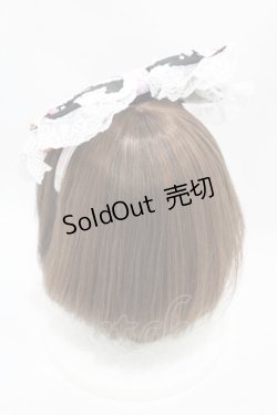 画像2: BABY,THE STARS SHINE BRIGHT / くみゃちゃんのふわふわお空でTea Party柄カチューシャ  ブラック H-25-06-05-1006-BA-AC-NS-ZH