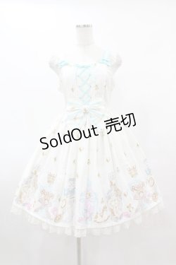 画像1: Angelic Pretty / 涙のグラスボトルジャンパースカート F サックス H-25-06-05-1038-AP-OP-NS-ZH