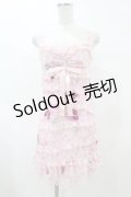JESUS DIAMANTE / スペシャルお嫁ミニワンピース 38 ヒョウ薔薇ピンク H-25-06-05-1043-JE-OP-NS-ZH