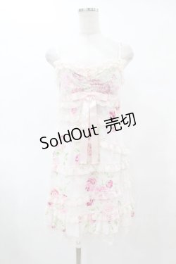 画像1: JESUS DIAMANTE / スペシャルお嫁ミニワンピース 38 ぼかし薔薇ピンク H-25-06-05-1044-JE-OP-NS-ZH
