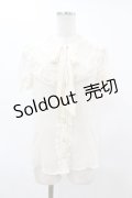 axes femme / ヨーク切替ブラウス M アイボリー H-25-06-05-1049-AX-BL-NS-ZH