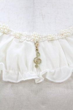 画像3: axes femme / 音符チャームインナーカットソー M アイボリー H-25-06-05-1050-AX-TO-NS-ZH