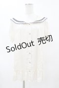 axes femme / レース襟ブラウス M 生成り H-25-06-05-1051-AX-BL-NS-ZH