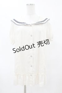 axes femme / レース襟ブラウス M 生成り H-25-06-05-1051-AX-BL-NS-ZH