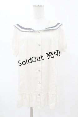 画像1: axes femme / レース襟ブラウス M 生成り H-25-06-05-1051-AX-BL-NS-ZH