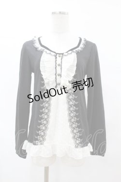 画像1: axes femme / ドット切替プルオーバー M ブラック H-25-06-05-1059-AX-TO-NS-ZH
