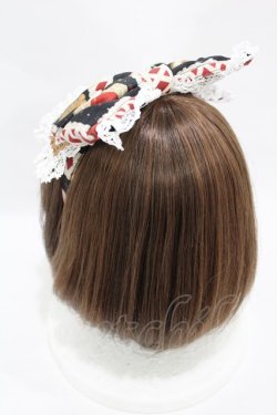 画像2: BABY,THE STARS SHINE BRIGHT / La Patisserie〜Mon peche mignon〜柄カチューシャ  ブラック H-25-06-05-1001-BA-AC-NS-ZH