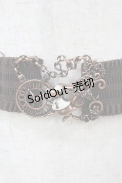 画像2: axes femme / アリスモチーフゴムベルト  ブラウン H-25-06-05-1016-AX-ZA-NS-ZH