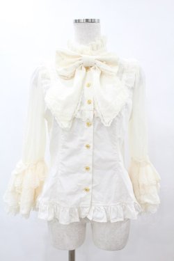 画像1: Angelic Pretty / Romantic Sweet Lacyブラウス Free アイボリー H-25-06-05-1023-AP-BL-NS-ZH