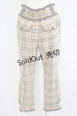 画像3: axes femme / タータンチェックパンツ M ベージュ H-25-06-05-048-AX-PA-NS-ZH