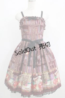 画像1: ALICE and the PIRATES / Wicked Queen's poison cellar柄ジャンパースカートI Free エンジ H-25-06-05-006-PA-OP-NS-ZH