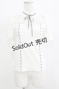Ank Rouge / ドットチュール切替トップス M オフ H-25-06-05-064-CA-TO-NS-ZH