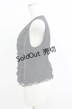 画像2: axes femme / フリルベスト M ブラック H-25-06-05-065-AX-TO-NS-ZH